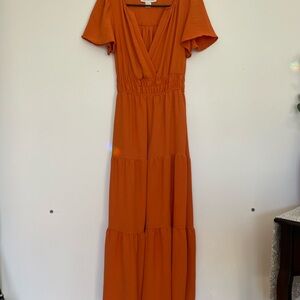 Orange Maxi Dress